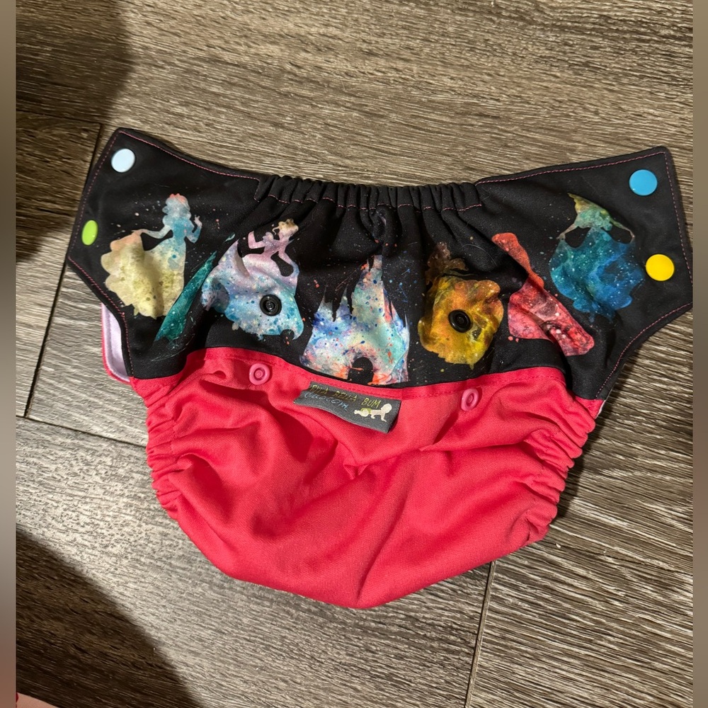 Ella Bella bum- Disney princess cloth diaper cover
